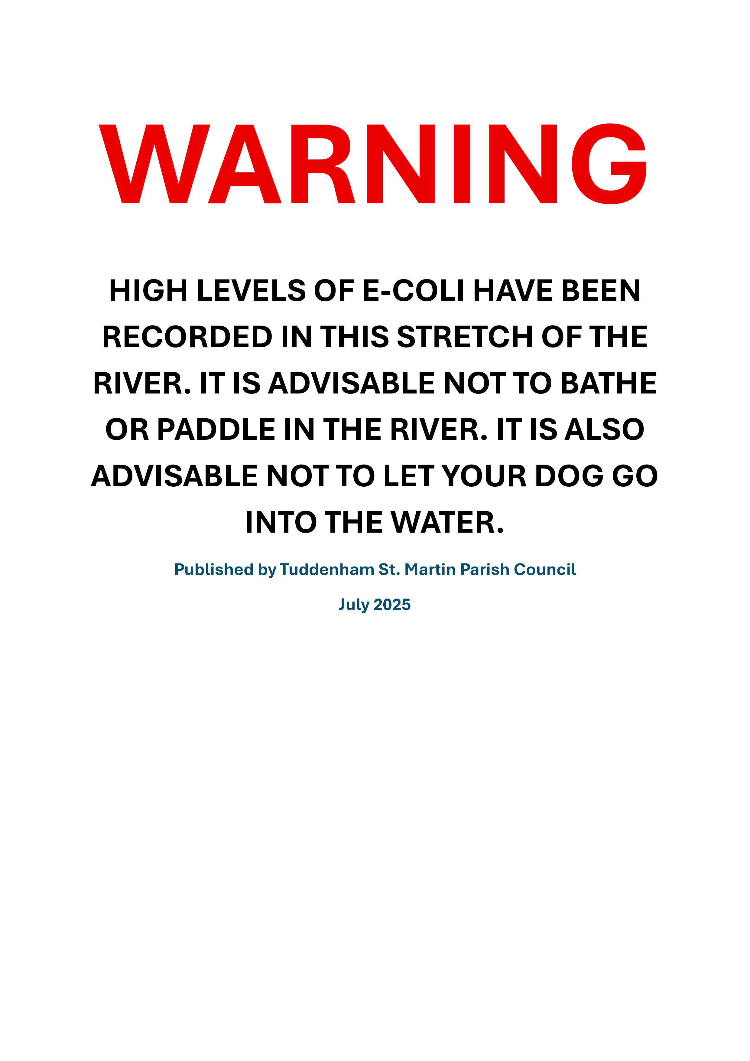 E-Coli alert